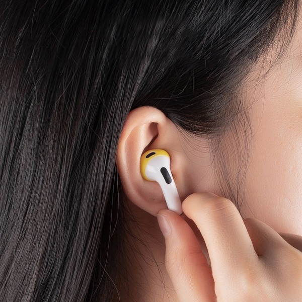 sets of earplugs for Airpods Pods 3 silicone ear caps Bluetooth compatible headphones Earplugs Ear cushions Ultra-thin anti-slip Blue red yellow Blue red yellow - Image 7