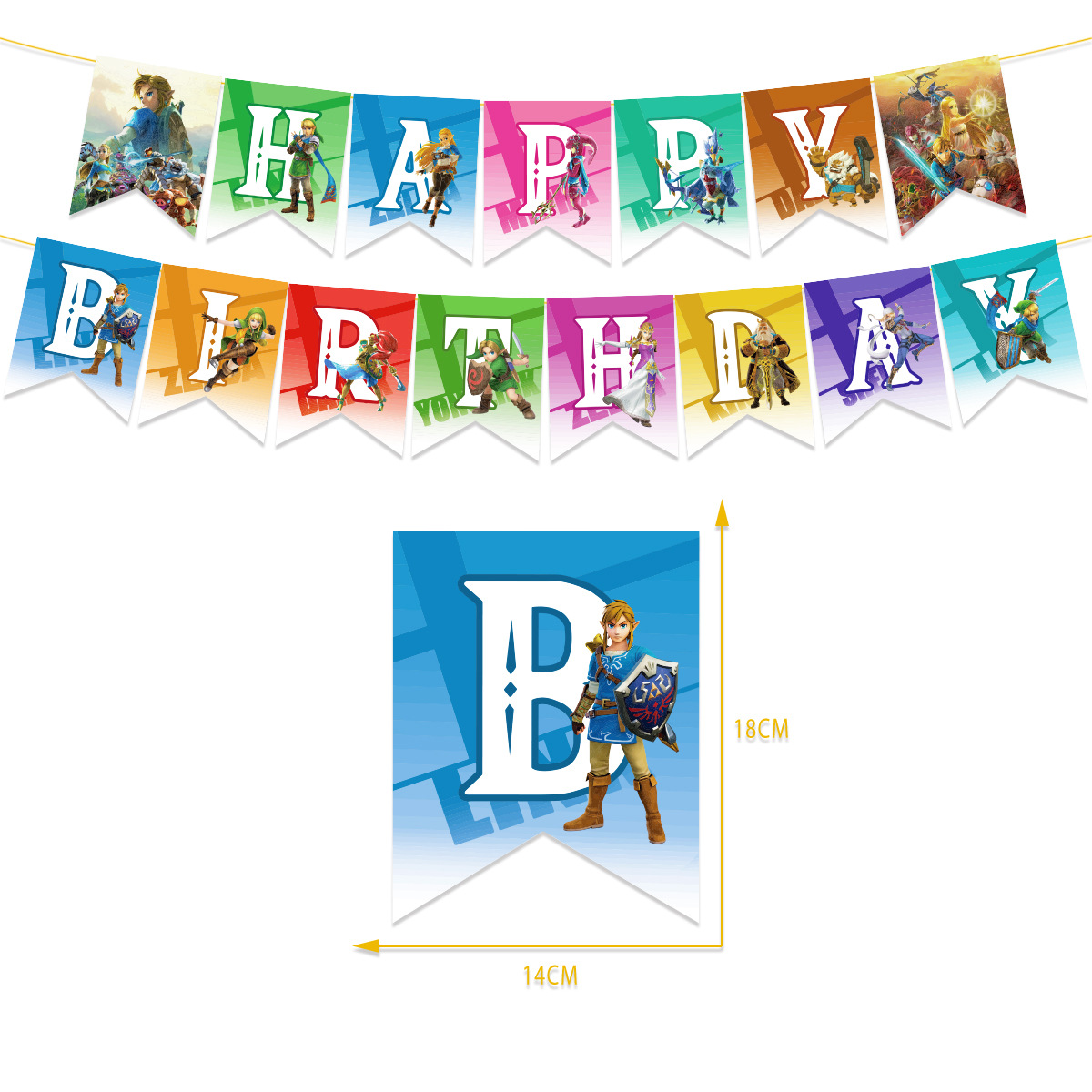 The Legend of Zelda Party Decorations: Complete set for a Hyrule-themed birthday party! Package 2 30-pack balloons Package 2 30Pcs Balloons Set - Image 2