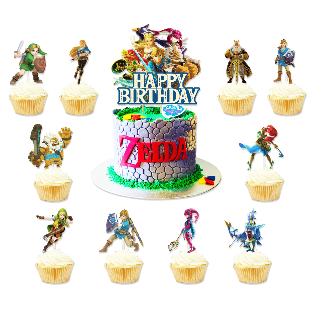 The Legend of Zelda Party Decorations: Complete set for a Hyrule-themed birthday party! Package 2 30-pack balloons Package 2 30Pcs Balloons Set - Image 4
