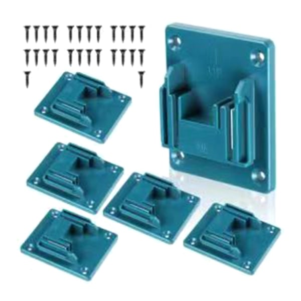 Set of 6 battery holders for Makita batteries: drill, wall mount for Makita drills 14.4V 18V wall storage tool - Image 3