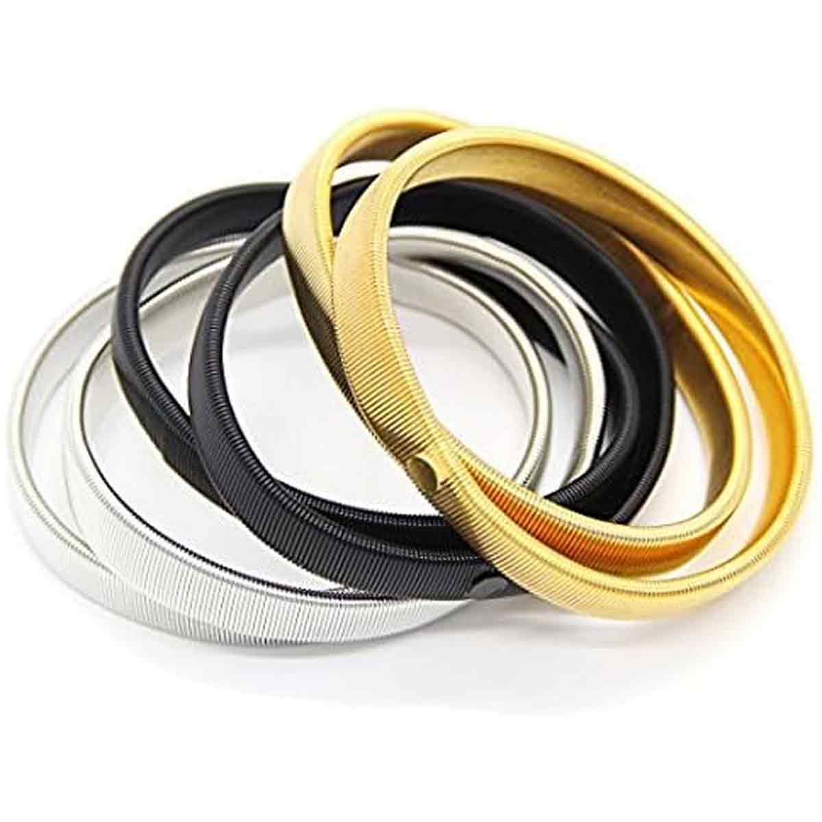 pairs of anti-slip sleeve holders, sleeve holders, elastic metal bracelets for long-sleeved shirts, to fix long sleeves, for waiters, women and - Image 4