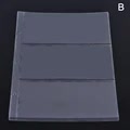 10 pcs/1 pc 3-compartment loose leaf banknote album page collector holder 1pc 3-slot 80x177mm - Image 1