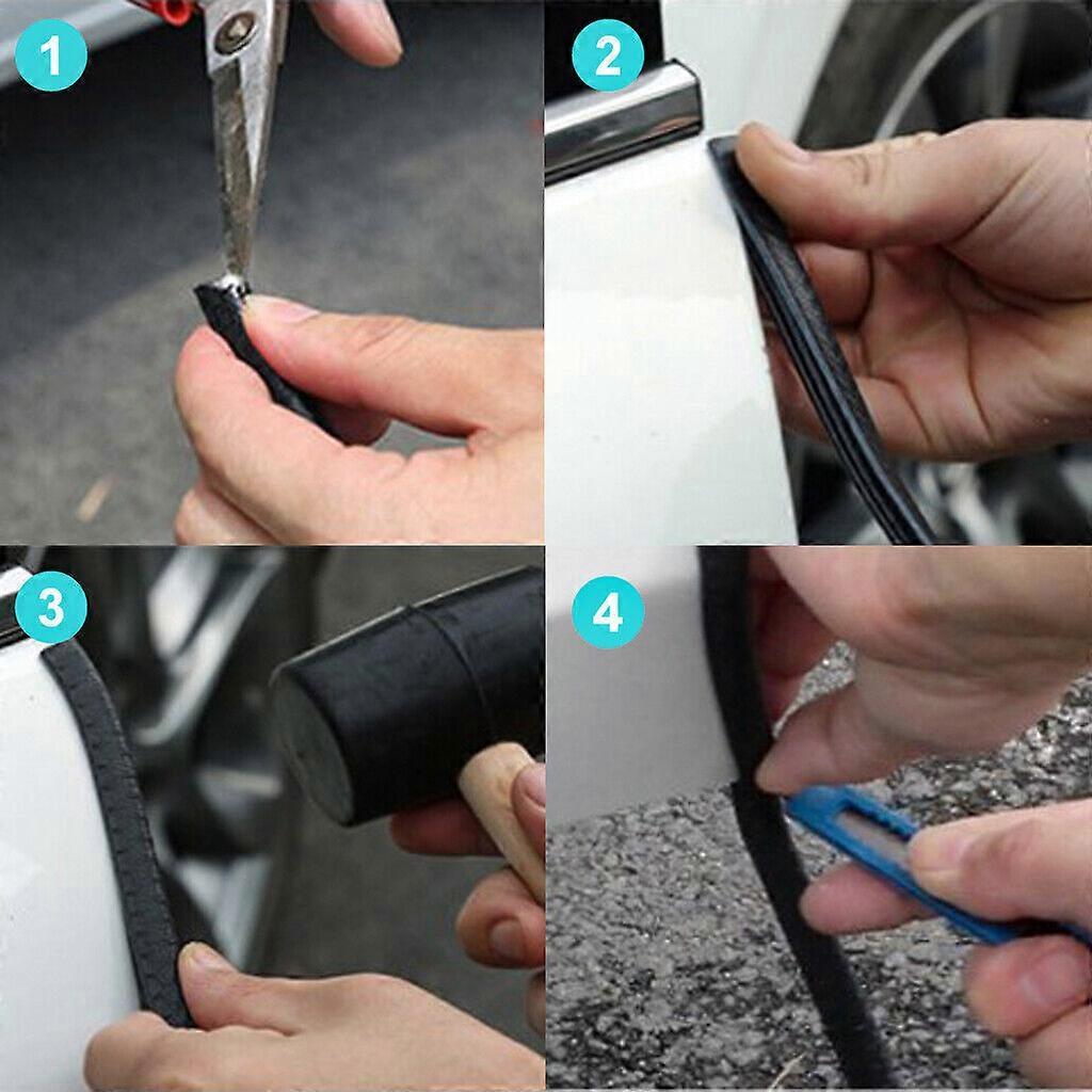 10 m edge protection edge profile black pipe tape clamping profile rubber - Image 3