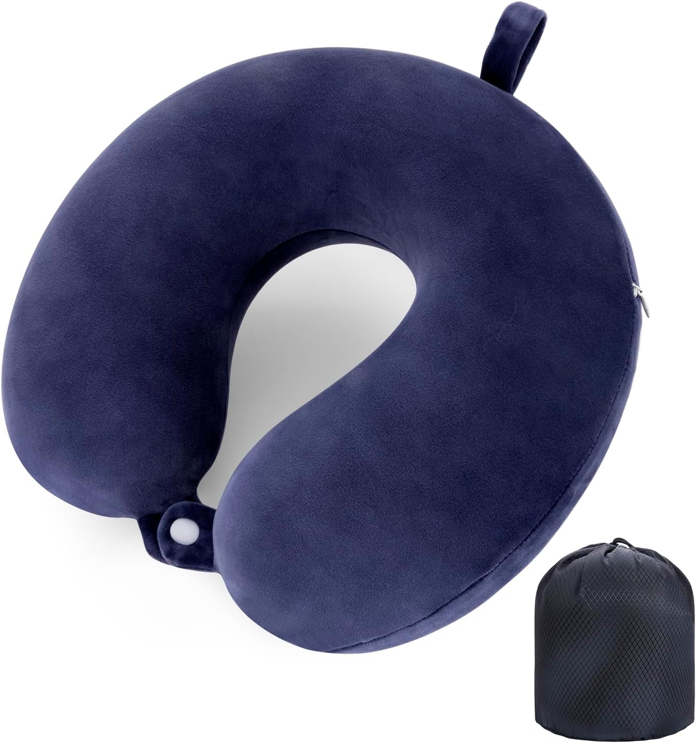 Travel Pillow Neck Pillow Memory Foam Travel Pillows Head Support Pillow for Airplane Train Car Office Travel Essential Flight Pillows for a Long Time Navy Blu Navy Blue One Size - Image 1