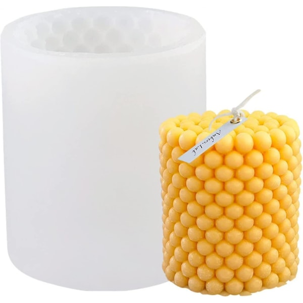 Candle mold, 3D cylindrical molds, geometric modern mold, candle making molds, DIY mold, molds for di_max - Image 1