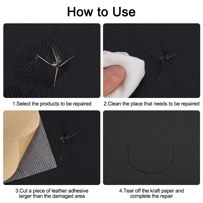Self-Adhesive Repair Patch Faux Leather 50x138 cm Dark Brown - Image 7
