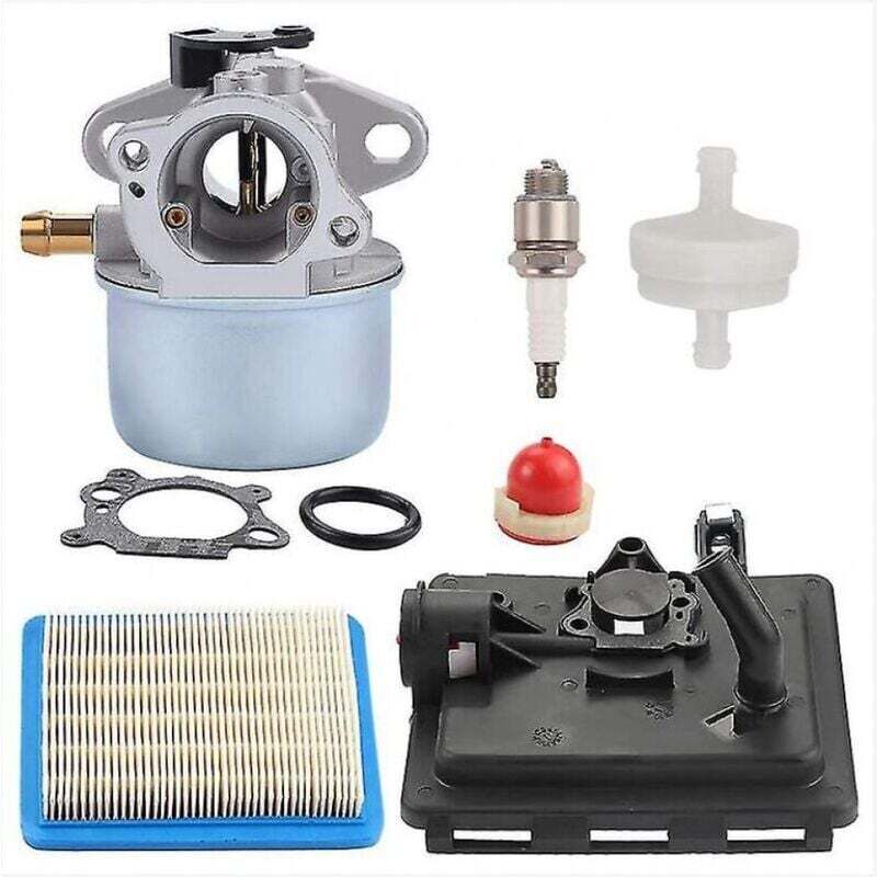 799868 Carburetor with 496116 795259 Air Filter Base, Fits 124l02 124t02 124t05 124t07 Approx.. - Image 1