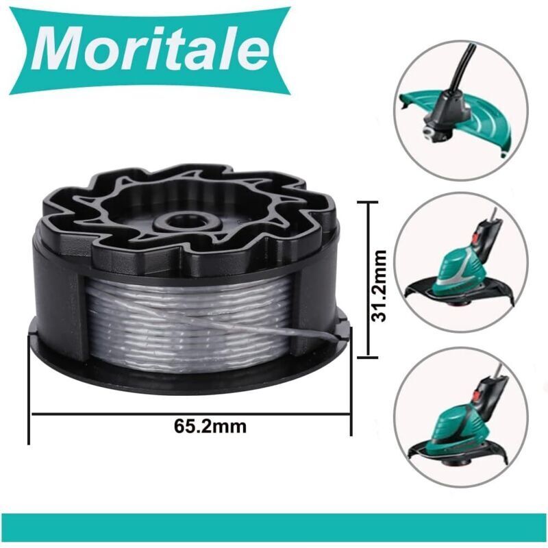 Wire spool for BOSCH UniversalGrassCut Trimmer 18 18-26 18-260 F016800570 with cap (2 pieces). - Image 4