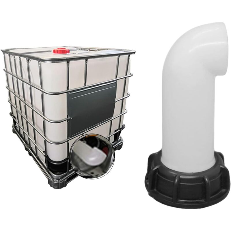 pcs Water Tank Nozzle Valve, Water Tank Valve, IBC Water Tank Adapter 60mm, for Dead IBC Tank (White) - Image 4