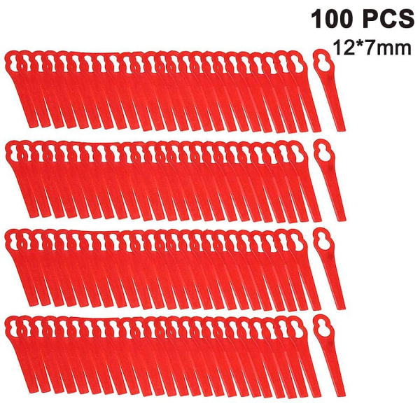100 pcs Plastic Grass Trimmer Blades Cordless Trimmer Blades - Image 1