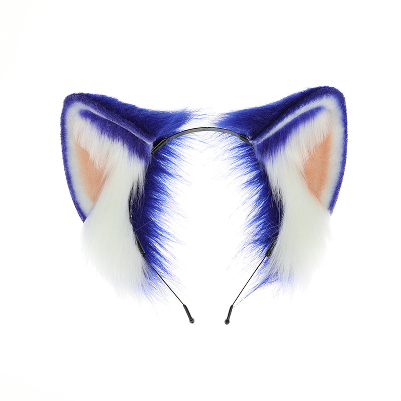Comic show stage performance cosplay props blue Sonic the Hedgehog ears headband - Image 1