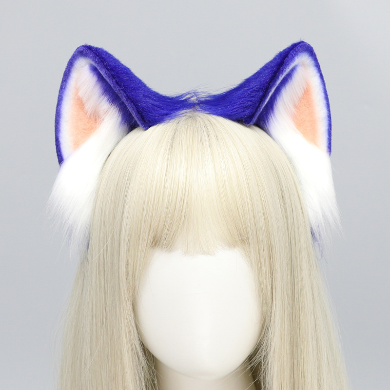 Comic show stage performance cosplay props blue Sonic the Hedgehog ears headband - Image 2