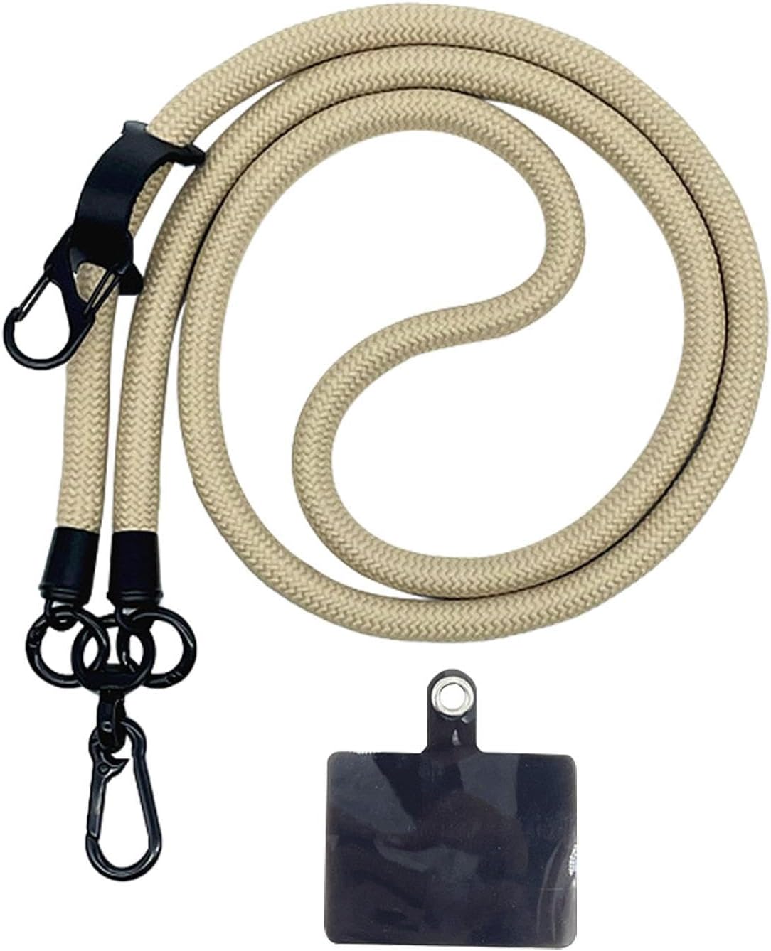 Thick Rope Phone Lanyard - 10MM Mobile Strap with Spacer Holder | Neck Holder for Travel and Anti-Theft Camel - Image 4