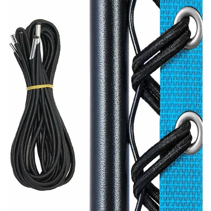 Drawstring, rubber band, folding chair accessories (black export (a set of 2 long and 2 short)), - Image 1