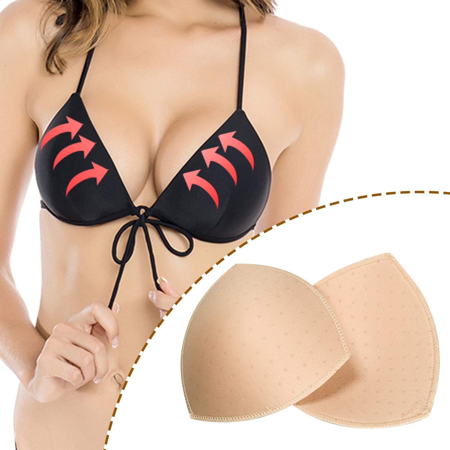 Bra Pads Insert 5 Pairs. Bra Pads Breathable Dcup - Image 5