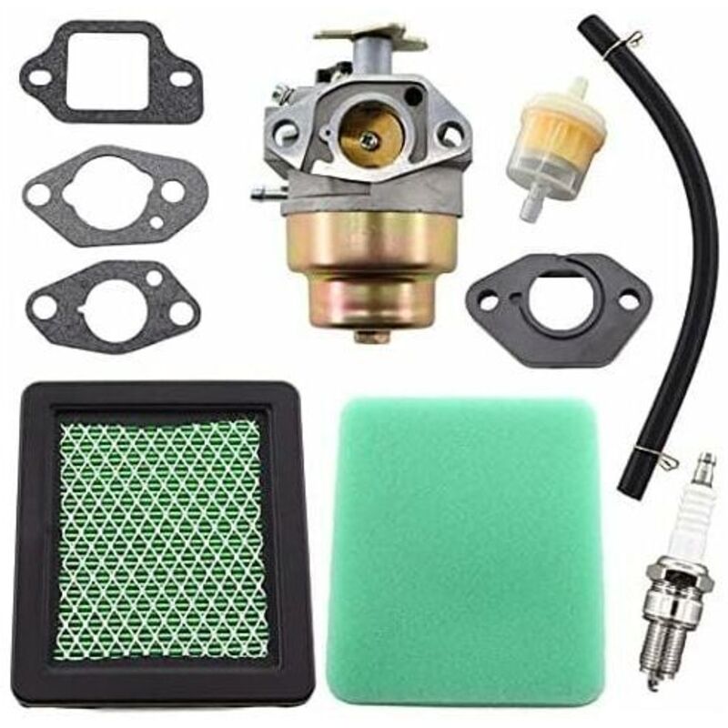 GCV 190 Carburetor with Spark Plug Fuel Line for Honda GCV190 GCv160 Engine Fits Lawn Mower 16100-z0y-m42..DEBUNS - Image 1