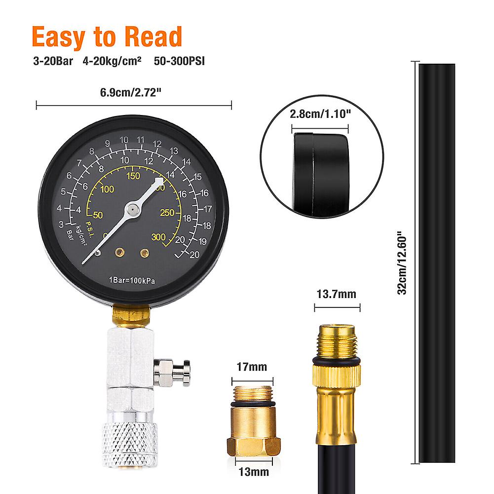 Universal Engine Compression Tester Professional Cylinder Compression Meter for Motorcycle - Image 2