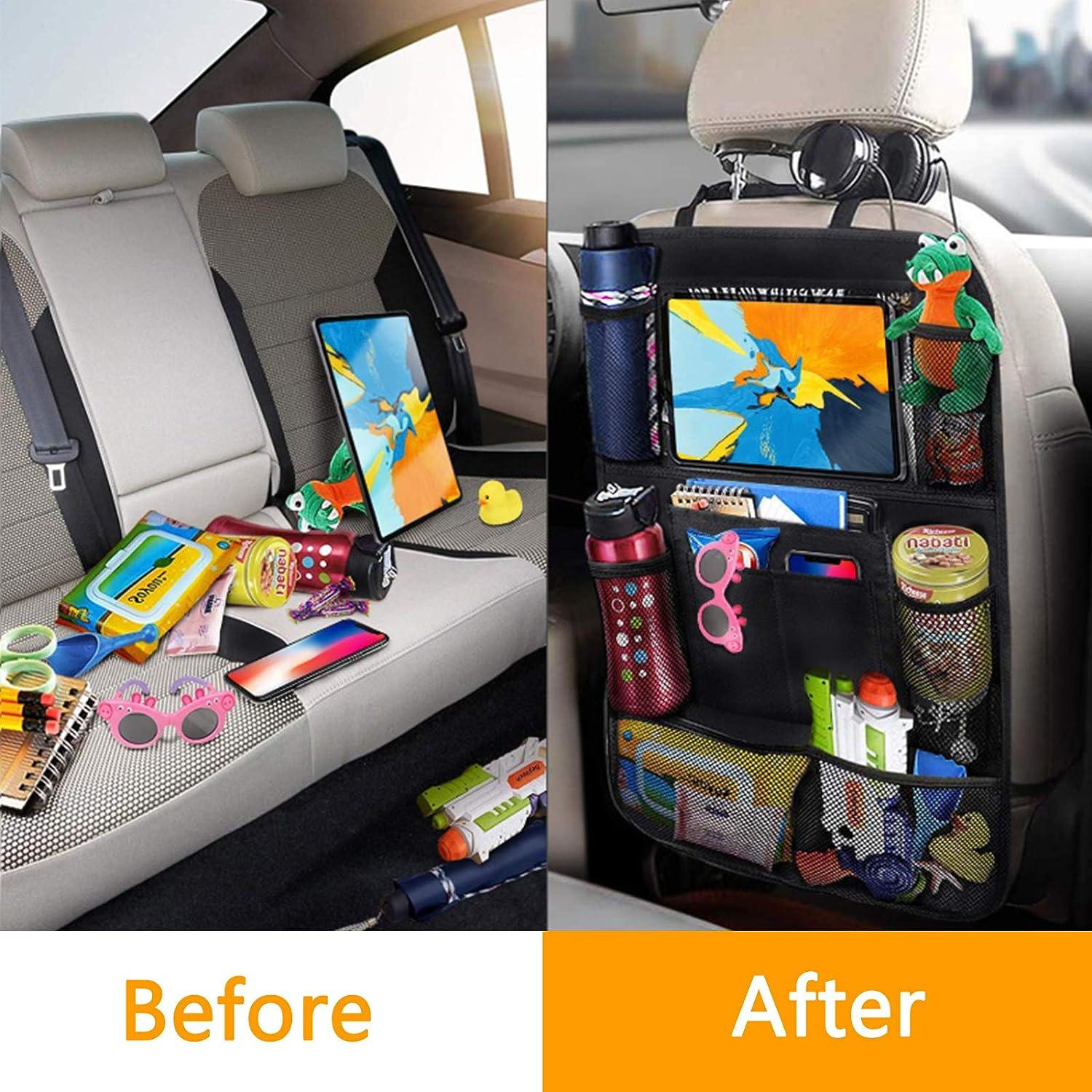 2-PACK Universal car back seat mobile/tablet multiple holders Black Black Black - Image 4