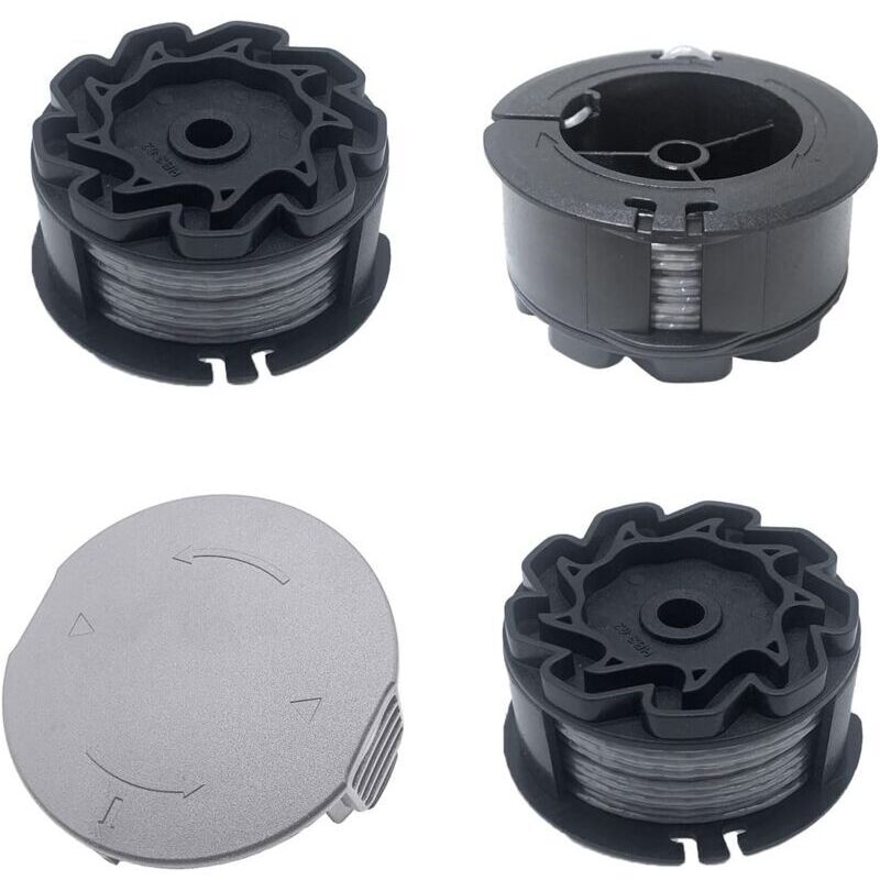 Set of 3 replacement spools for UniversalGrassCut 18V-26/18V-260/18/18-26/18-260, for ‎F016800570 and 1600A01R5J (6 m, 1.6 mm)..DEBUNS - Image 1