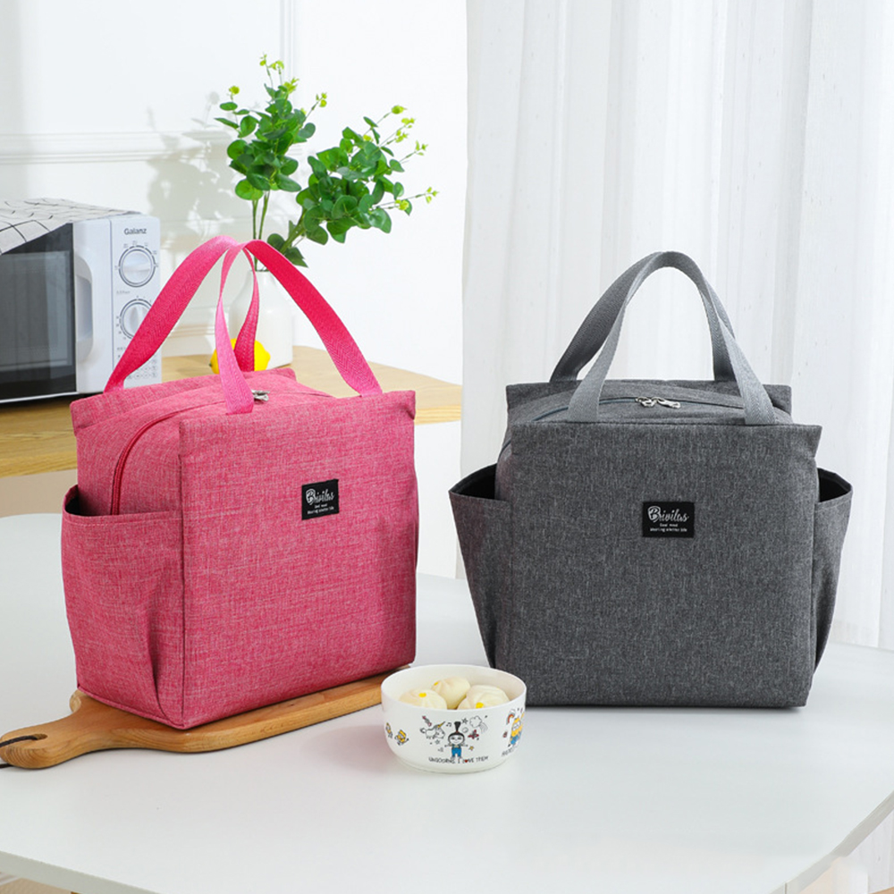 Lunch Bag for Adult Children Thick Portable Black - Image 5