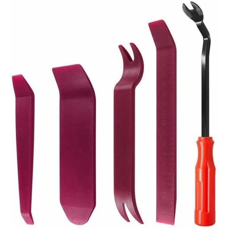 Car Stereo Removal Tool, Plastic Door Panel Pry Tool, Breaker Tool, Screwdriver, Four-Piece Set, Plastic Buckle, Screwdriver 6 Inch - Image 1