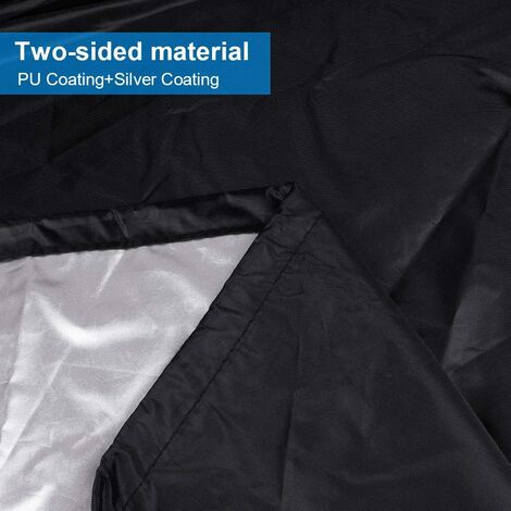 Grill cover, round grill cover, grill cover tarpaulin, grill cover tarpaulin waterproof anti-UV protection (70 x 70 cm), - Image 3