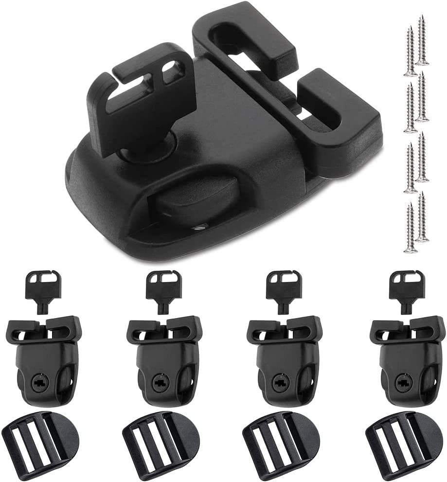 4-pack spa cover for hot tub with key for broken latch replacement repair accessories - Image 1