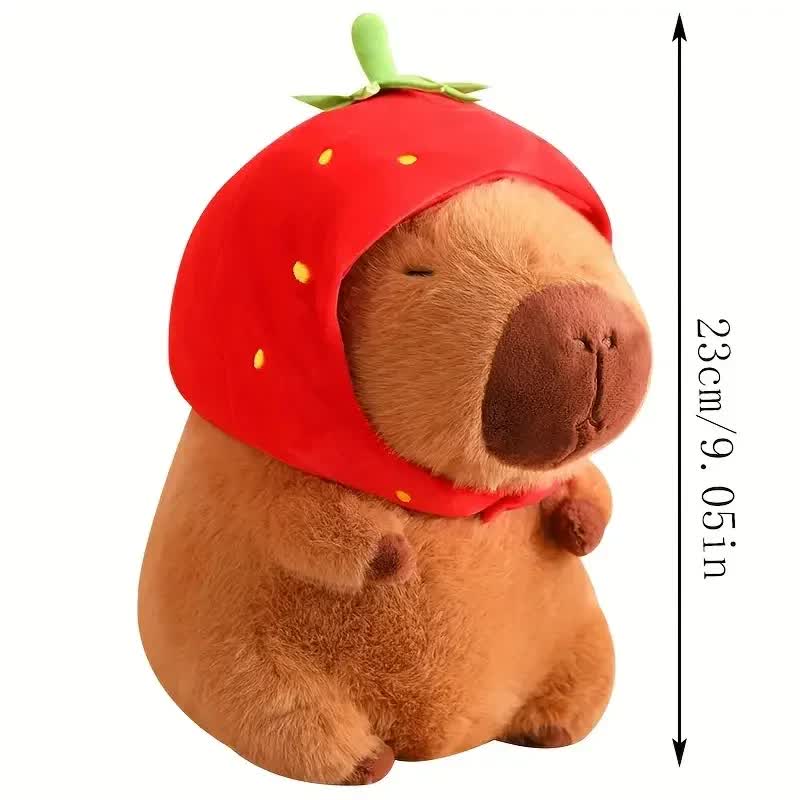 23cm Capybara Plush Simulation Capybara Anime Fluffy Toy Cute Doll Stuffed Animal Soft Doll Plush Christmas Thanksgiving Gift - Image 1