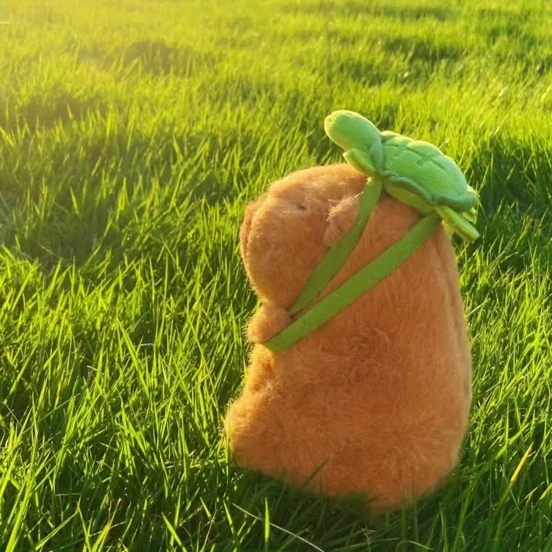 23cm Capybara Plush Simulation Capybara Anime Fluffy Toy Cute Doll Stuffed Animal Soft Doll Plush Christmas Thanksgiving Gift - Image 7