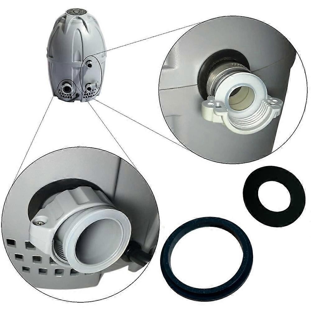 pcs Connection Seals Gaskets Washers for Coleman for Lay-Z-spa, A and B/C Connection Seals Gaskets (Black) [HK] - Image 3