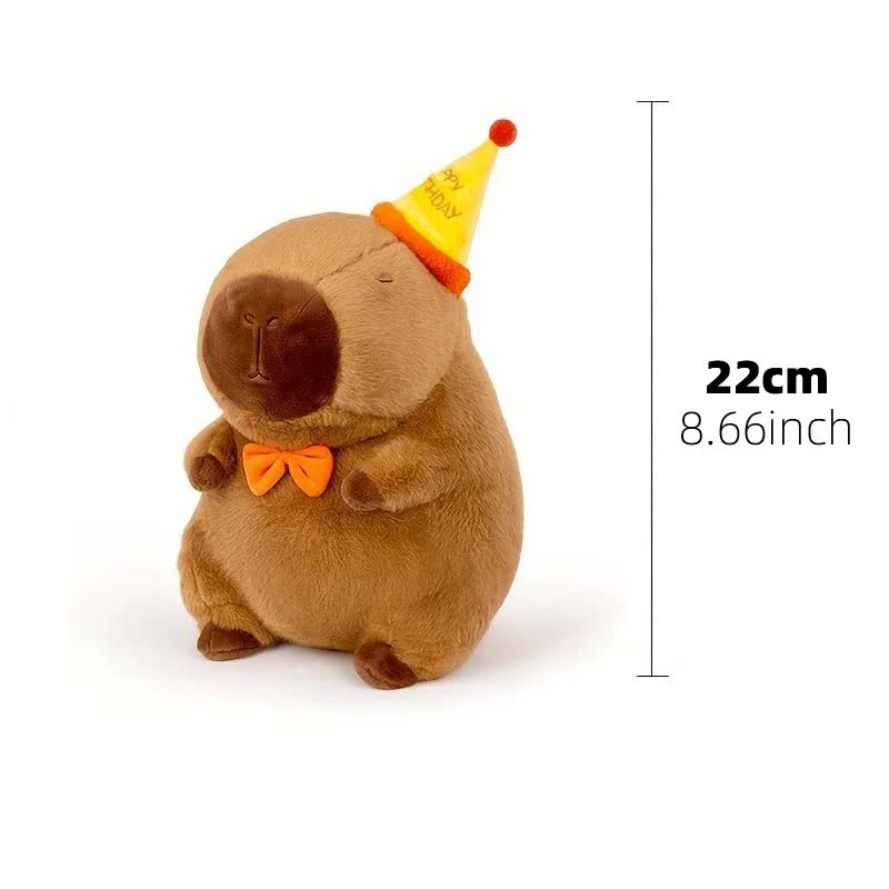 23cm Capybara Plush Simulation Capybara Anime Fluffy Toy Cute Doll Stuffed Animal Soft Doll Plush Christmas Thanksgiving Gift - Image 1