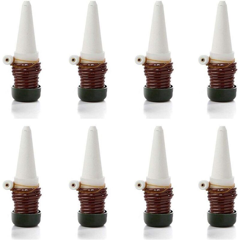Automatic Drip Irrigation System with Self-Ceramic Probes, Indoor Plant Spikes for Watering Bonsai, Plants, Flowers, 8-Pack - Image 1