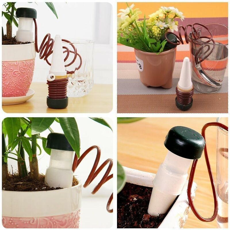Automatic Drip Irrigation System with Self-Ceramic Probes, Indoor Plant Spikes for Watering Bonsai, Plants, Flowers, 8-Pack - Image 2