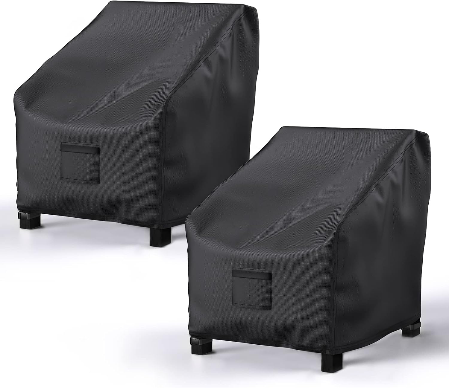 Garden Furniture Covers, Waterproof, 2-Pack, Lawn Mower Chair Covers 600D Heavy Duty Oxford Fabric, Large Covers for Lounge Chairs with Deep Seat - Image 1