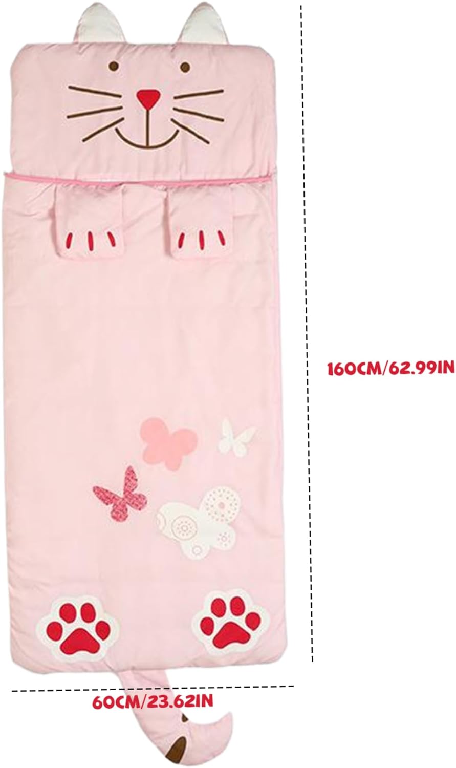 Sleeping bag for children, cozy cartoon design for boys and girls - Image 1