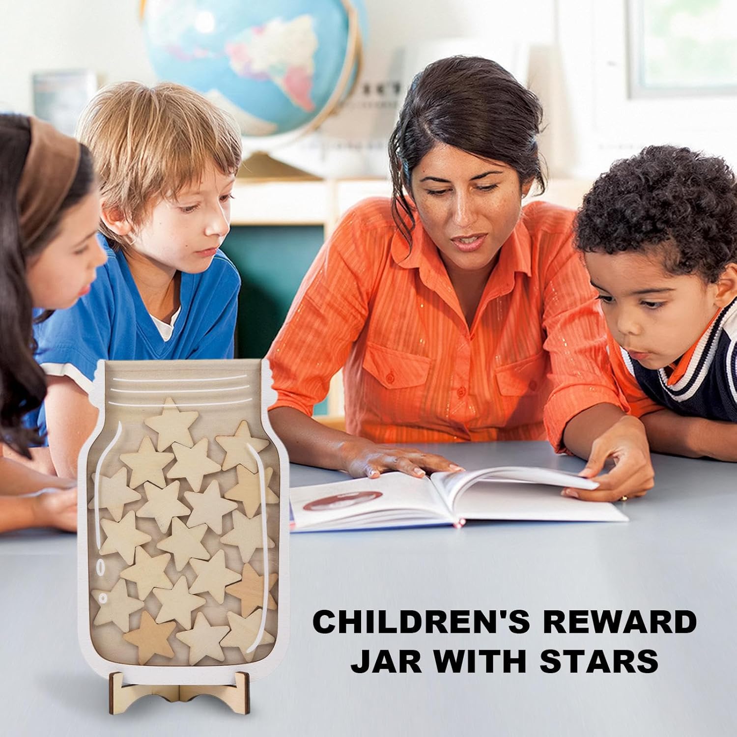 Reward Jars for Kids - Star and Dinosaur Board | Positive Behavior Management and Reward System for the Classroom b - Image 1
