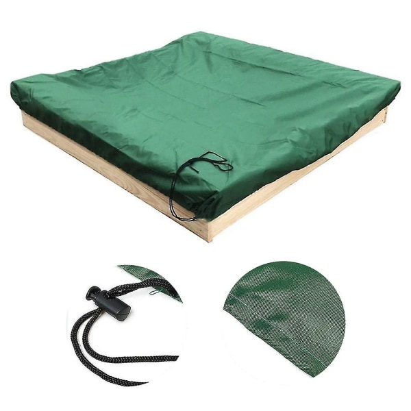 Dustproof cover for sandbox Waterproof sandbox pool cover black 150x150x20cm black 150x150x20cm - Image 4