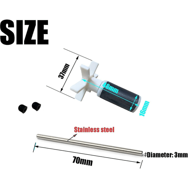 Lay-Z-Spa Pump Impeller and Shaft Bestway Fits all Hydro Jet—max - Image 2