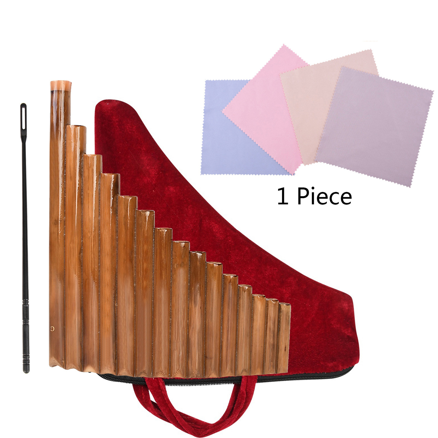 Pan Flute 15 pipes Natural bamboo Wind instrument Pan Flute G-tone Pan Flute Handmade Woodwind instrument - Image 2