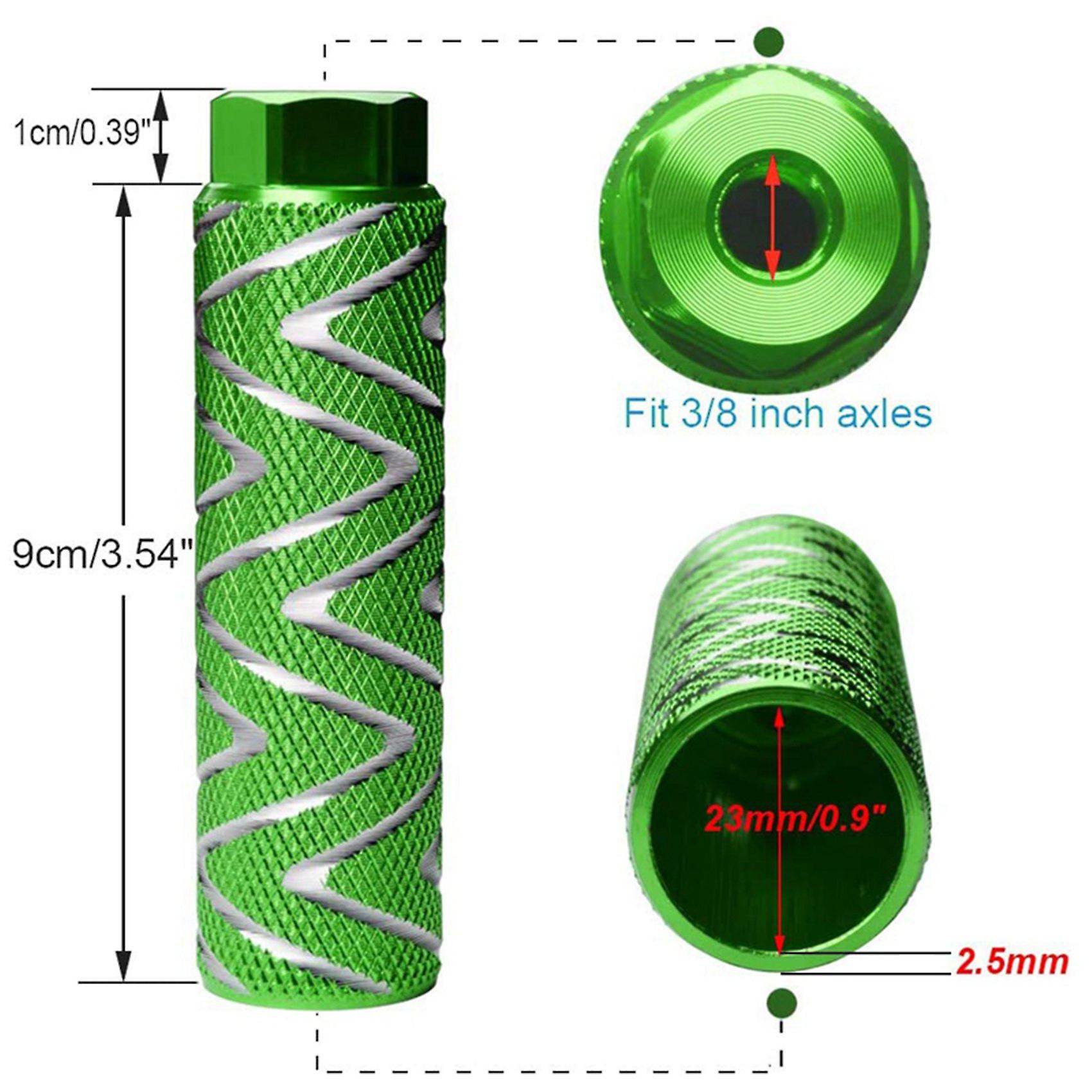 4pcs Aluminum Alloy Bicycle Cleats BMX Pedals Fits 3/8 Inch Axles Bicycle Rear Pedals - Image 5