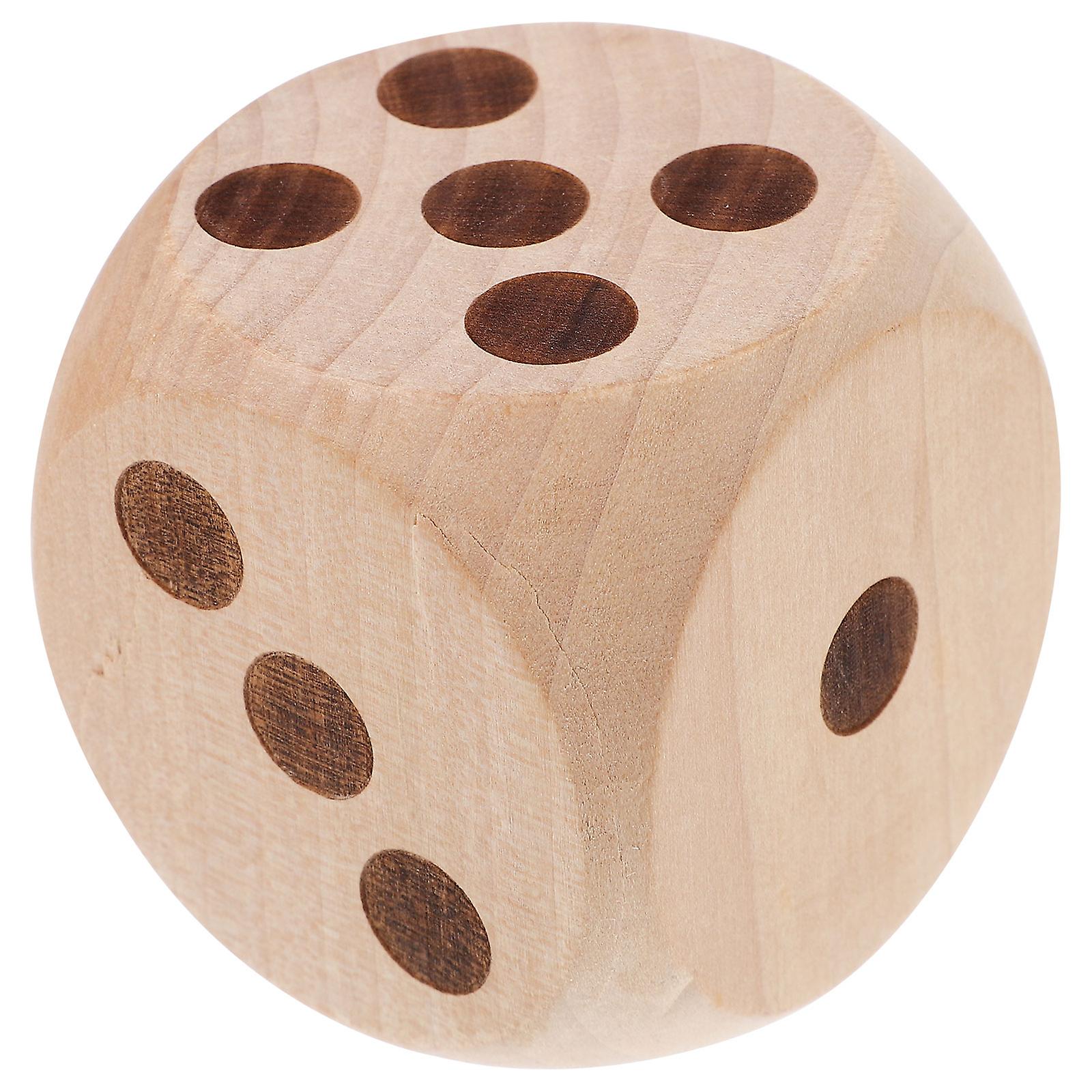 Wooden Dice Large Dice Game Dice Props Empty Dice Dice Dice Dice - Image 1