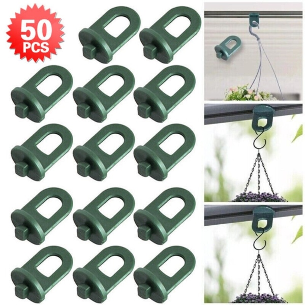 50pcs Greenhouse Plant Crop Clamps Greenhouse Hanging Clamp Crop Hooks - Image 1