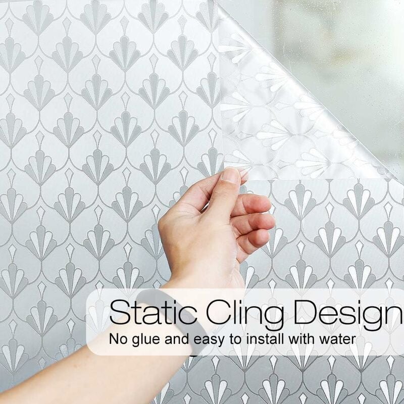 Static Cling Window Film, Privacy Window Film Blackout Reusable - Image 2