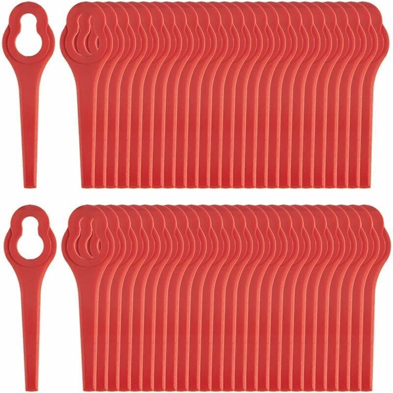 Pack of 50 compatible blades for Ferrex Aldi Far 20-i grass trimmer, replacement blades for cordless grass trimmers. - Image 5