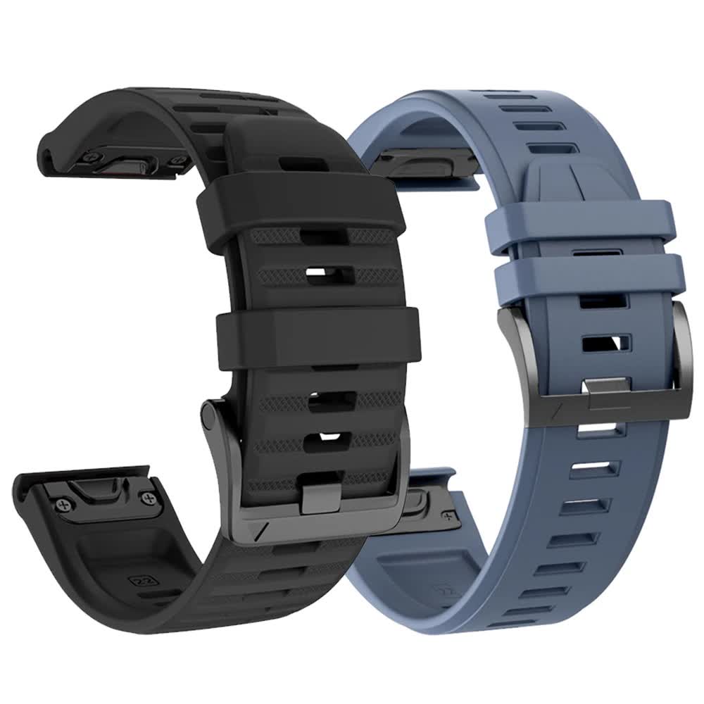 22mm 26mm Silicone Strap for Garmin Fenix 7X 7 Pro Solar/6X 6 Sapphire 5 5X Plus 3 3HR/Epix QuickFit WatchBand 1:1 Official Band style1 Army green style1 Army green QuickFit 22mm - Image 2