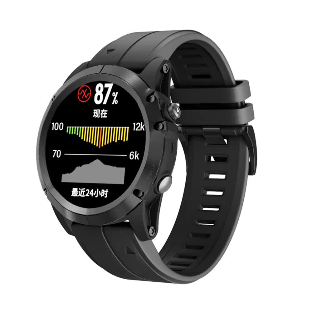 22mm 26mm Silicone Strap for Garmin Fenix 7X 7 Pro Solar/6X 6 Sapphire 5 5X Plus 3 3HR/Epix QuickFit WatchBand 1:1 Official Band style1 Army green style1 Army green QuickFit 22mm - Image 4