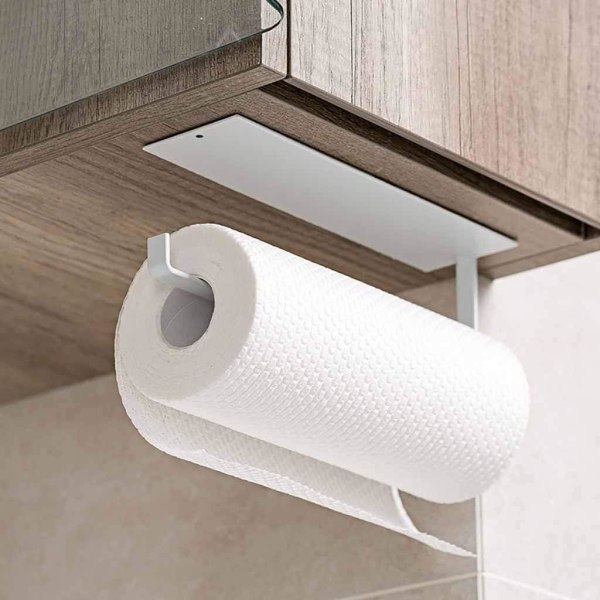 Kitchen roll holder without drilling, kitchen paper holder wall - Image 1