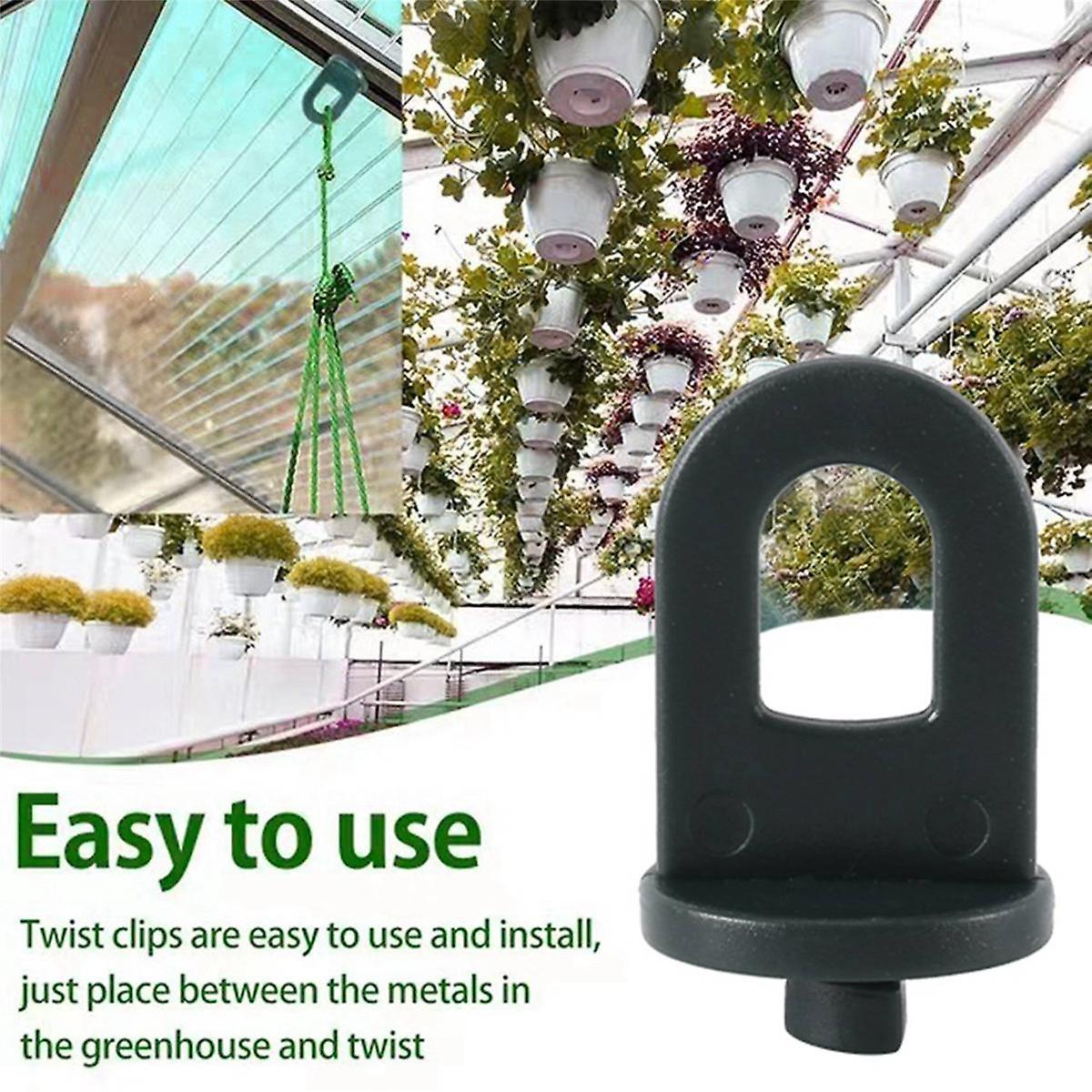 100pcs Greenhouse Hanging Hooks Fasteners Tied Buckle Hook Plant Vegetable Grafting Clip Greenhouse - Image 1
