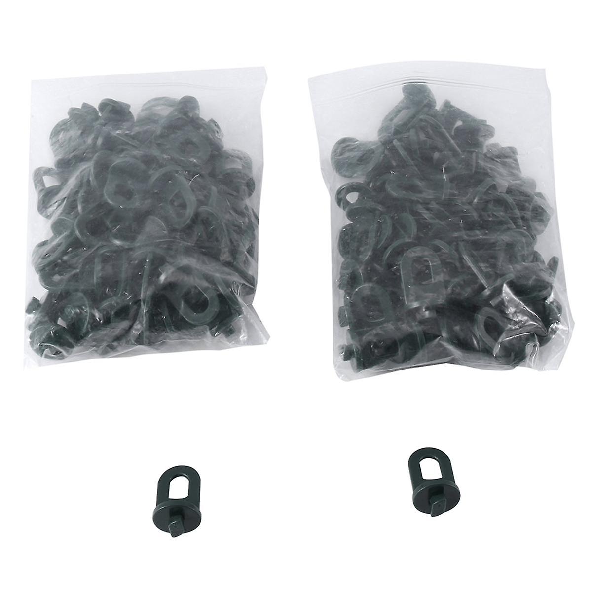 100pcs Greenhouse Hanging Hooks Fasteners Tied Buckle Hook Plant Vegetable Grafting Clip Greenhouse - Image 3