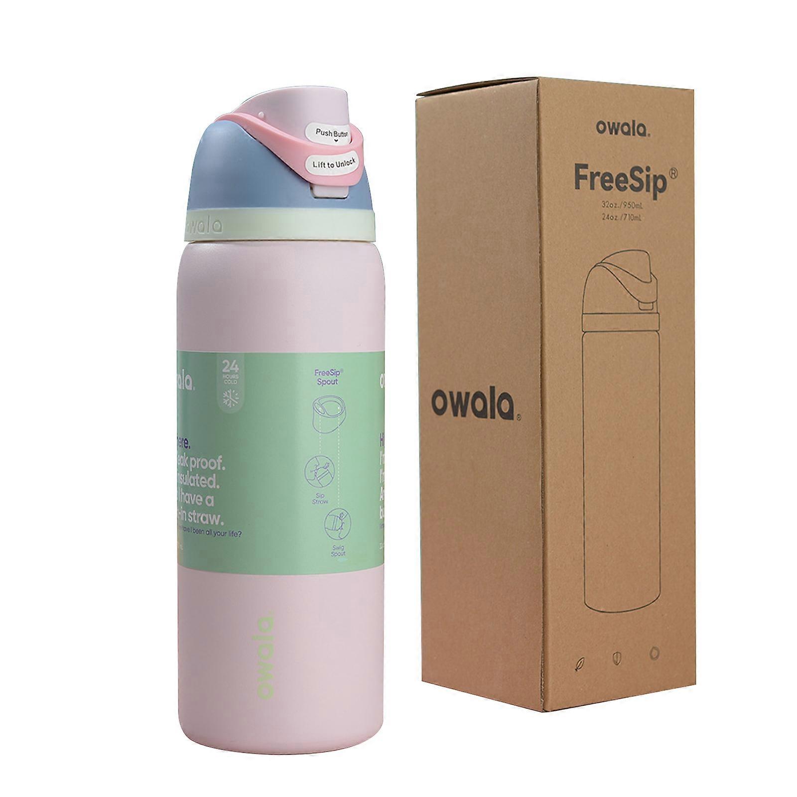 Large 710ml Off-White Thermos Bottle for Adventure lotus color - Image 1